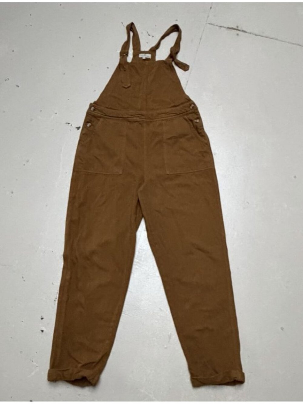 Thread And Supply Overalls Womens Small Bib Jumper Brown Festival Grunge Travel